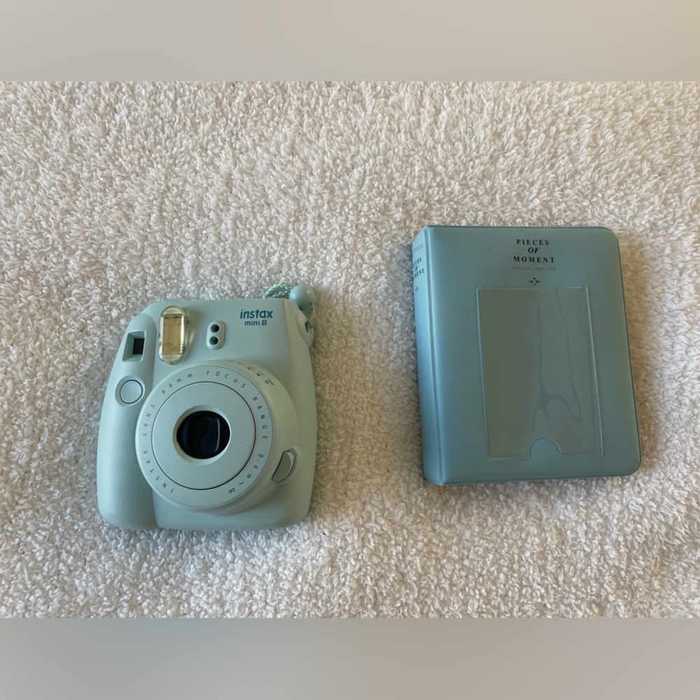 Light Blue Instax mini 8 Camera